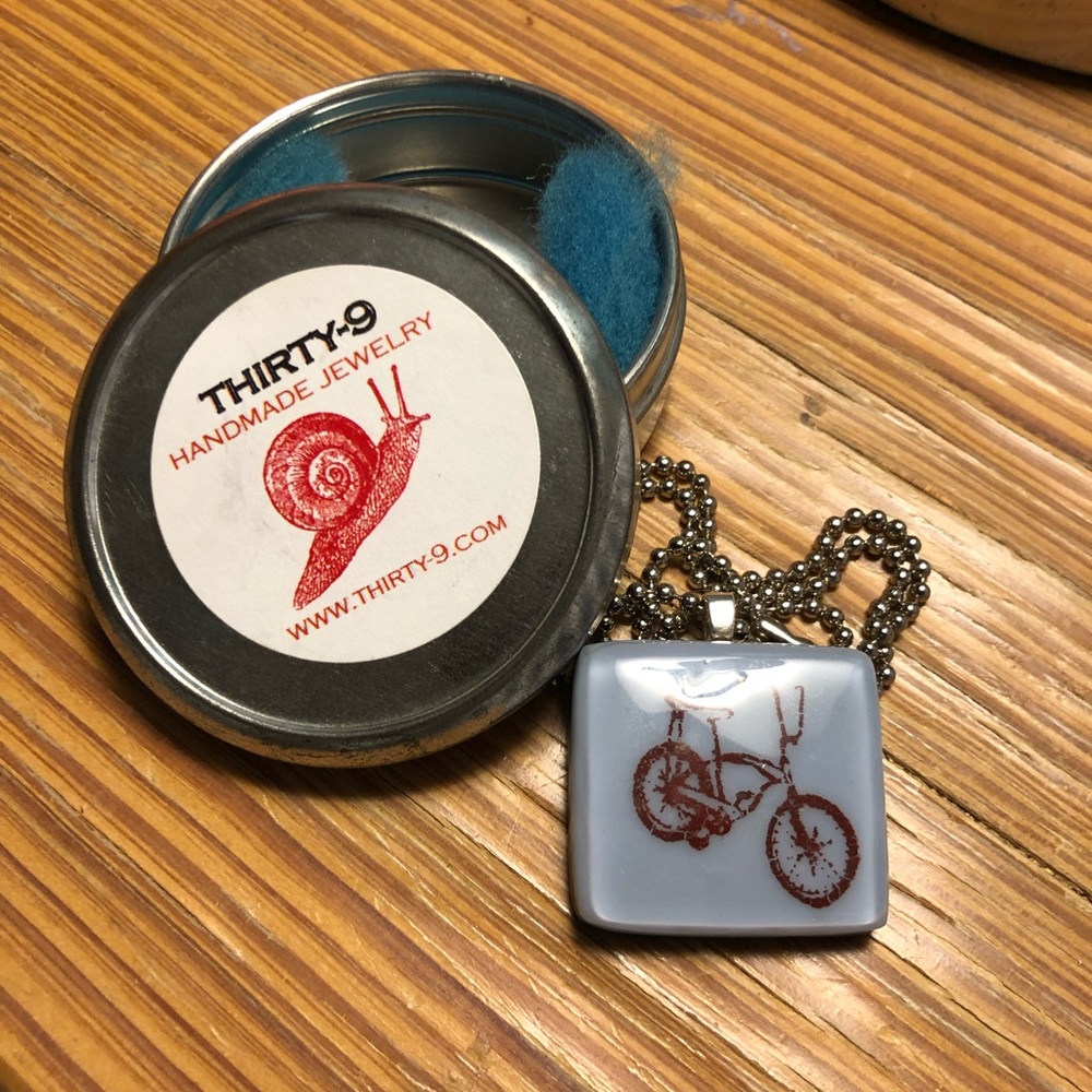 Bicycle Pendant Necklace